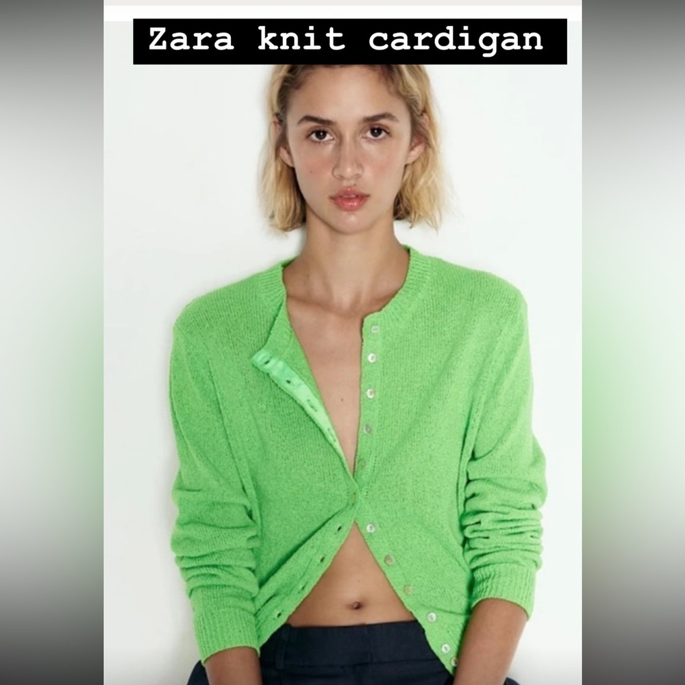Spring 🌺 NEW ZARA SOFT KNIT Sweater S 
🚨price firm no discount on this cardigan - Picture 5 of 5